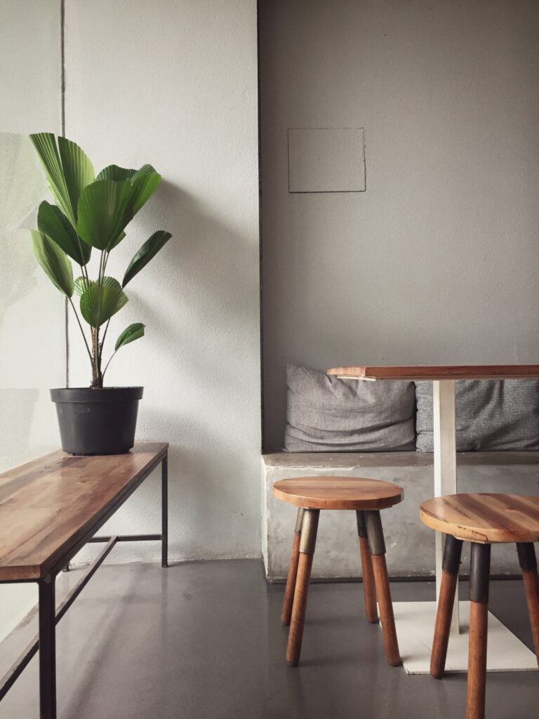 Ett rum som har inretts av våran designer. Säboms - För en renare värld